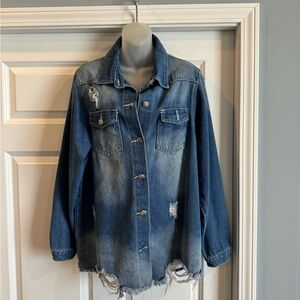 Distressed Denim Jacket
